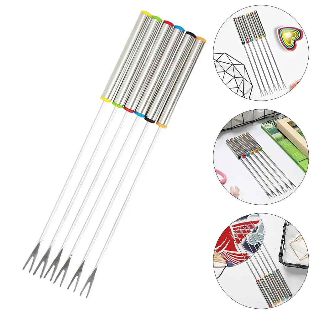 12pcs Stainless Steel Hot Pot Forks Chocolate Dessert Fruit Cheese Fondue BBQ Picnic Camping Long Handle Heat Insulating
12pcs Stainless Steel Hot Pot Forks Chocolate Dessert Fruit Cheese Fondue BBQ Picnic Camping Long Handle Heat Insulating