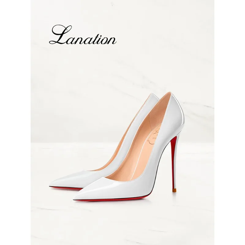 Women's white patent leather high heels, 2025 spring new style, thin heel, pointed toe,high-end feeling,non-tiring, single shoes
Women's white patent leather high heels, 2025 spring new style, thin heel, pointed toe,high-end feeling,non-tiring, single shoes