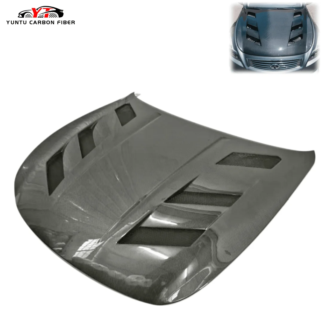 For Infiniti G37 2 Door (Coupe Only) YT Style Carbon Fiber Front Hood Bonnet
For Infiniti G37 2 Door (Coupe Only) YT Style Carbon Fiber Front Hood Bonnet