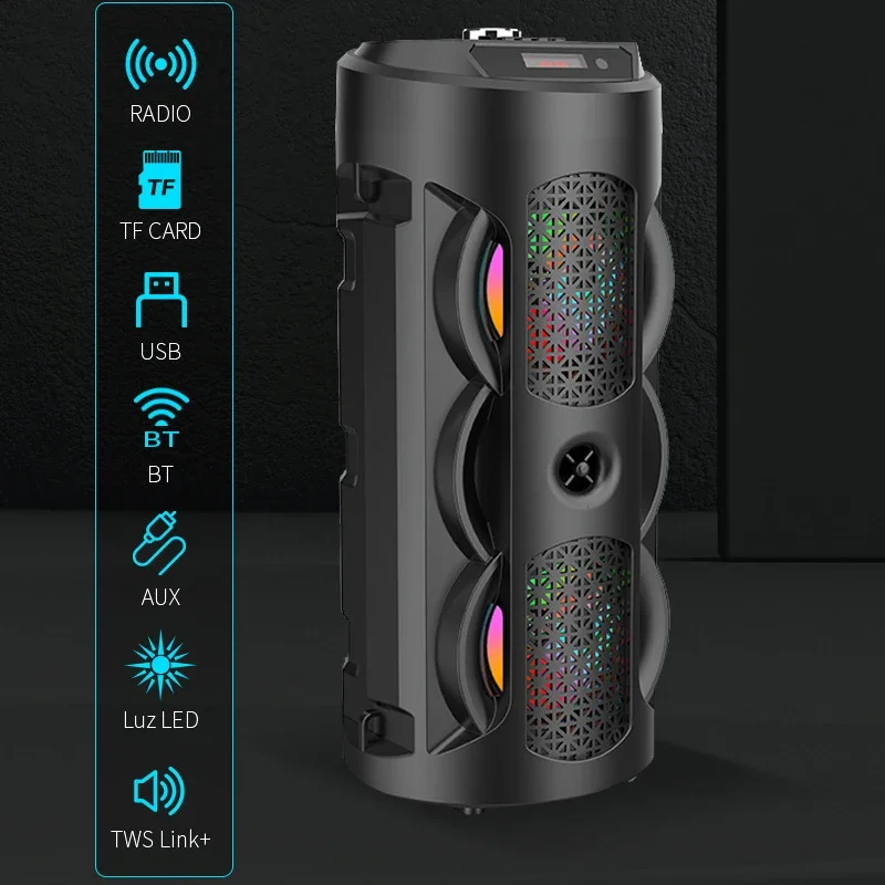 20W Outdoor Square Dance Bluetooth Speaker TWS Wireless Bass Column Portable Radio Soundbox TF/AUX/U Disk HIFI Stereo Subwoofer
20W Outdoor Square Dance Bluetooth Speaker TWS Wireless Bass Column Portable Radio Soundbox TF/AUX/U Disk HIFI Stereo Subwoofer