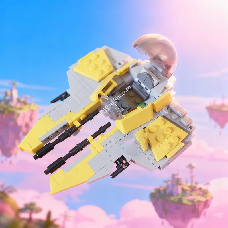 210pcs MOC Star Battle Anakin S Interceptor Eta 2 Actis Class Model Building Blocks Construction Christmas Gifts Toys Brick Kids
210pcs MOC Star Battle Anakin S Interceptor Eta 2 Actis Class Model Building Blocks Construction Christmas Gifts Toys Brick Kids