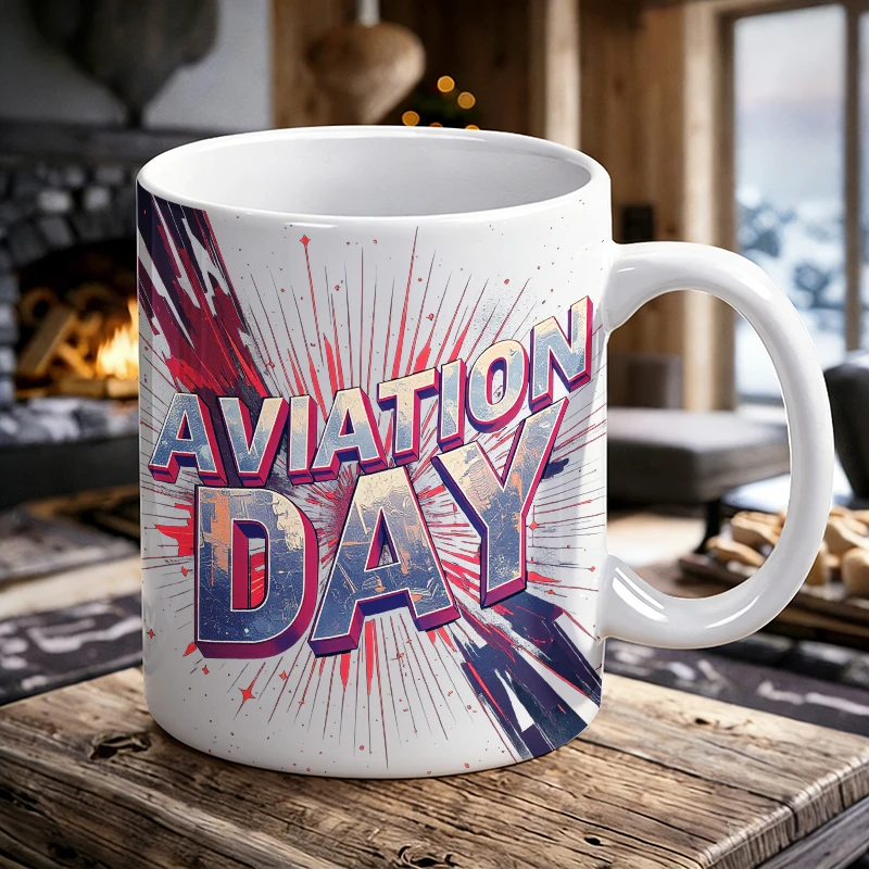 Cup & Mug Set, Aviation Day ceramic mug, coffee mug, milk cup, office tea cup, drinking cup, gift for friends, fade-resistant
Cup & Mug Set, Aviation Day ceramic mug, coffee mug, milk cup, office tea cup, drinking cup, gift for friends, fade-resistant