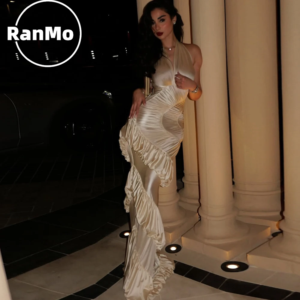 Элегантное атласное вечернее платье Ranmo в стиле русалка, цвета слоновой кости, с V-образным вырезом, драпировкой и многоярусными оборками, длинное, для выпускного вечера, на заказ
Элегантное атласное вечернее платье Ranmo в стиле русалка, цвета слоновой кости, с V-образным вырезом, драпировкой и многоярусными оборками, длинное, для выпускного вечера, на заказ