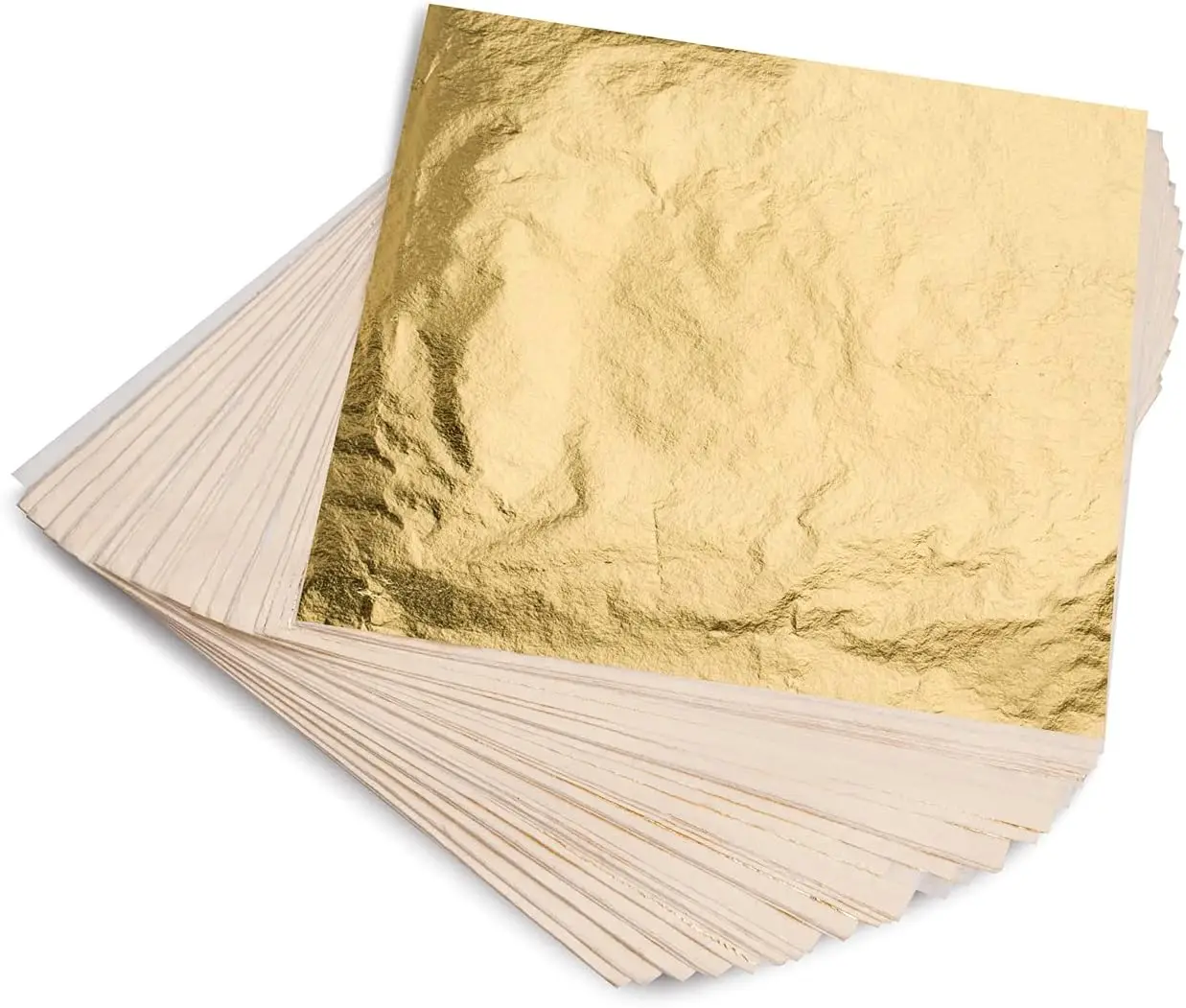 100 Gold Leaf Sheets 14x14 cm for Nails, Art, DIY, Home Decor, Crafts
100 Gold Leaf Sheets 14x14 cm for Nails, Art, DIY, Home Decor, Crafts