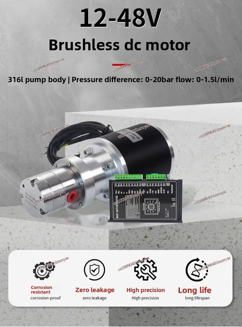 Micro Magnetic DC Brushless Motor Gear Metering Pump Stainless Steel
Micro Magnetic DC Brushless Motor Gear Metering Pump Stainless Steel