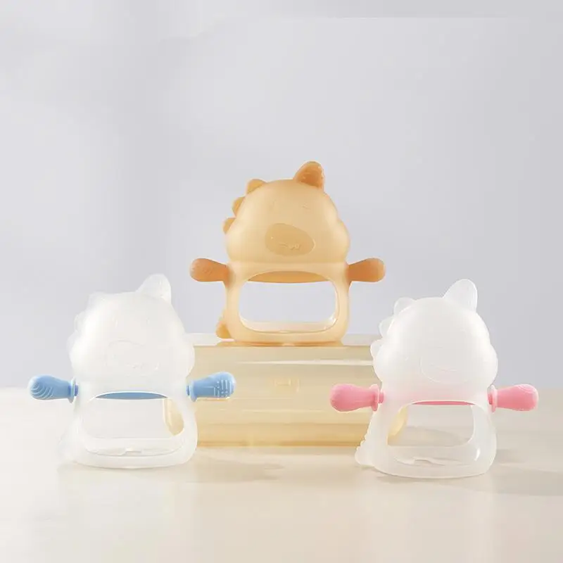 Infant Teething Assistance; Dinosaur Shaped Silicone Teether; Soothe Baby's Gum Pain, Essential Toddler Toy
Infant Teething Assistance; Dinosaur Shaped Silicone Teether; Soothe Baby's Gum Pain, Essential Toddler Toy