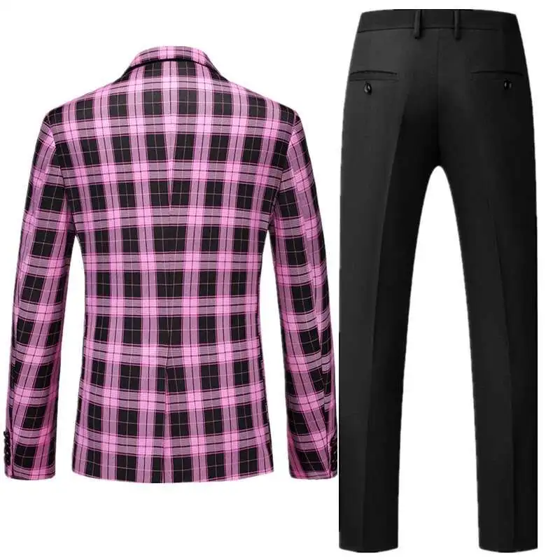 2025 Новый классический мужской костюм в клетку из двух предметов, модный приталенный пиджак с черными брюками, азиатский размер M-5XL, 6XL, мужские комплекты
2025 Новый классический мужской костюм в клетку из двух предметов, модный приталенный пиджак с черными брюками, азиатский размер M-5XL, 6XL, мужские комплекты