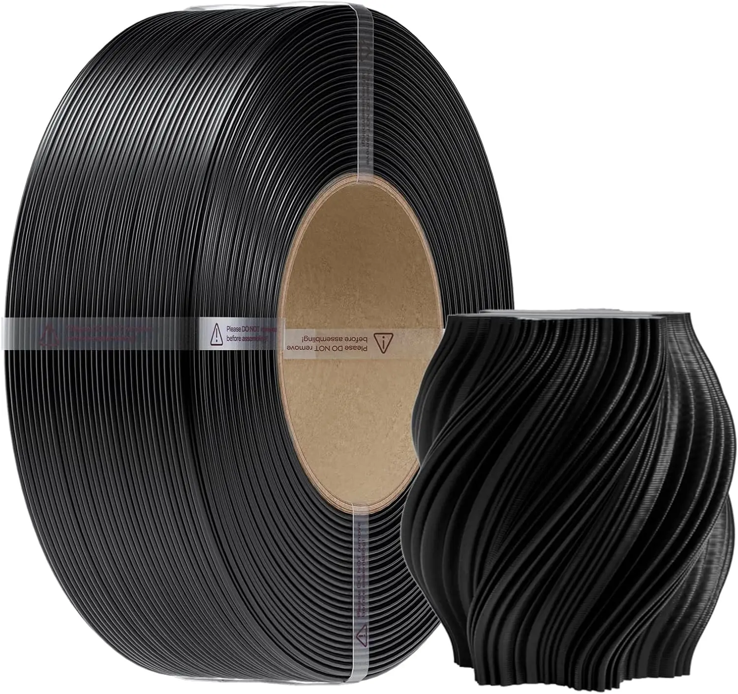 PETG Filament Refill 1.75mm 1KG, No-Spool for Bambu Lab Reusable Spools, High Precision ±0.02mm, Odorless & Moistureproof, Black
PETG Filament Refill 1.75mm 1KG, No-Spool for Bambu Lab Reusable Spools, High Precision ±0.02mm, Odorless & Moistureproof, Black