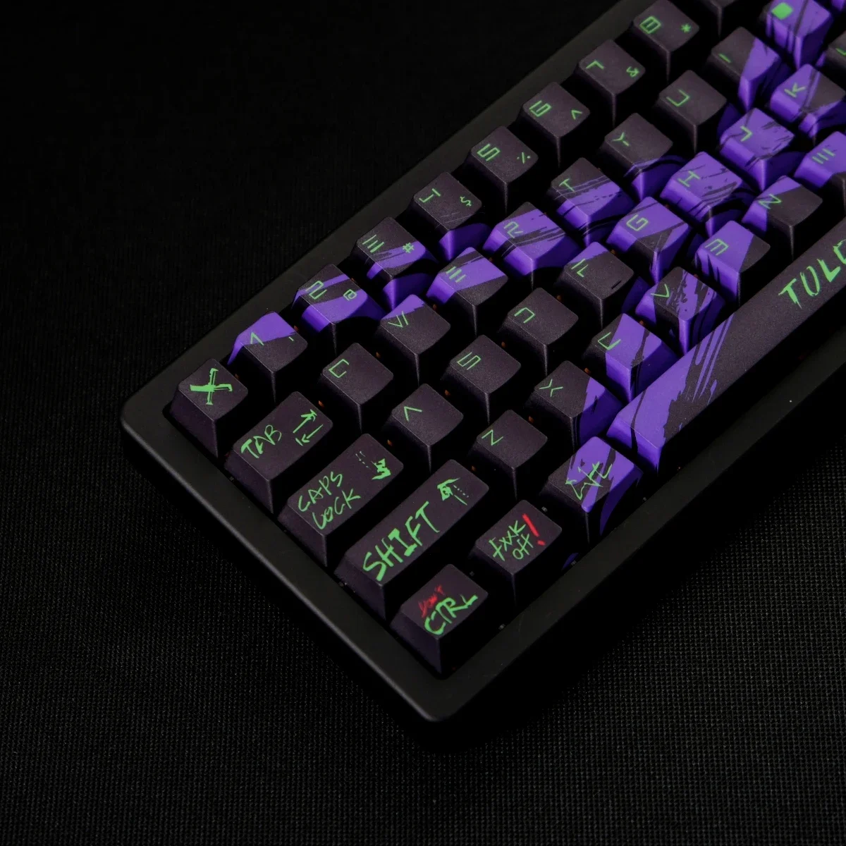KBCaps Against invalid Black Purple Keycaps Cherry Profile PBT Dye-Sub For 61/64/68 MX Switches Mechanical Gaming Keyboard
KBCaps Against invalid Black Purple Keycaps Cherry Profile PBT Dye-Sub For 61/64/68 MX Switches Mechanical Gaming Keyboard