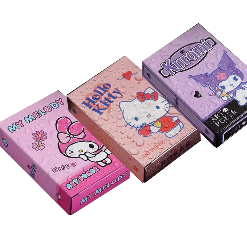 54 шт. 1 комплект Hello Kitty, водонепроницаемый мультяшный покер, каваи, коллекционные предметы для хобби, детская игрушка в подарок, прочная и портативная игральная карта
54 шт. 1 комплект Hello Kitty, водонепроницаемый мультяшный покер, каваи, коллекционные предметы для хобби, детская игрушка в подарок, прочная и портативная игральная карта