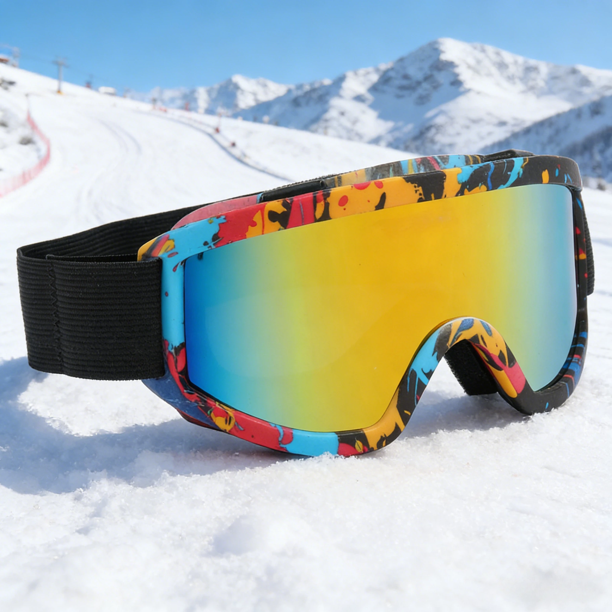 Цветные большие очки для сноуборда/лыж - Защита от запотевания и ветра, зимние спортивные очки для мужчин и женщин
Цветные большие очки для сноуборда/лыж - Защита от запотевания и ветра, зимние спортивные очки для мужчин и женщин