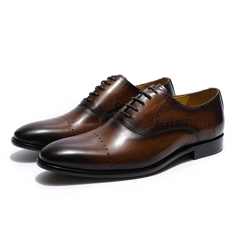 Genuine Leather Mens Dress Shoes Black Formal Social Shoe Male Business Wedding Derby for Man Luxury Italian Oxford Loafers 2025
Genuine Leather Mens Dress Shoes Black Formal Social Shoe Male Business Wedding Derby for Man Luxury Italian Oxford Loafers 2025