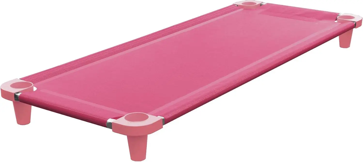 Portable Kids Nap Cot, Stackable Toddler Bed with Stainless Steel Frame & Breathable Mesh Fabric (Pink)
Portable Kids Nap Cot, Stackable Toddler Bed with Stainless Steel Frame & Breathable Mesh Fabric (Pink)