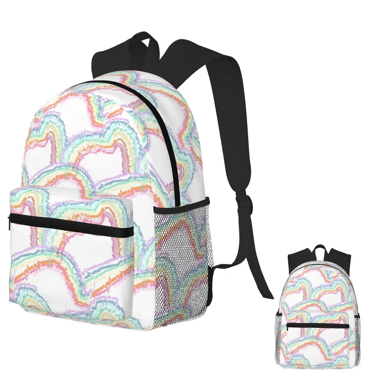 Single Barbed Rainbow Stripes With White Student Backpack School Bag Hiking Travel Daypack for Men Women Bookbag Shoulder Bags
Single Barbed Rainbow Stripes With White Student Backpack School Bag Hiking Travel Daypack for Men Women Bookbag Shoulder Bags