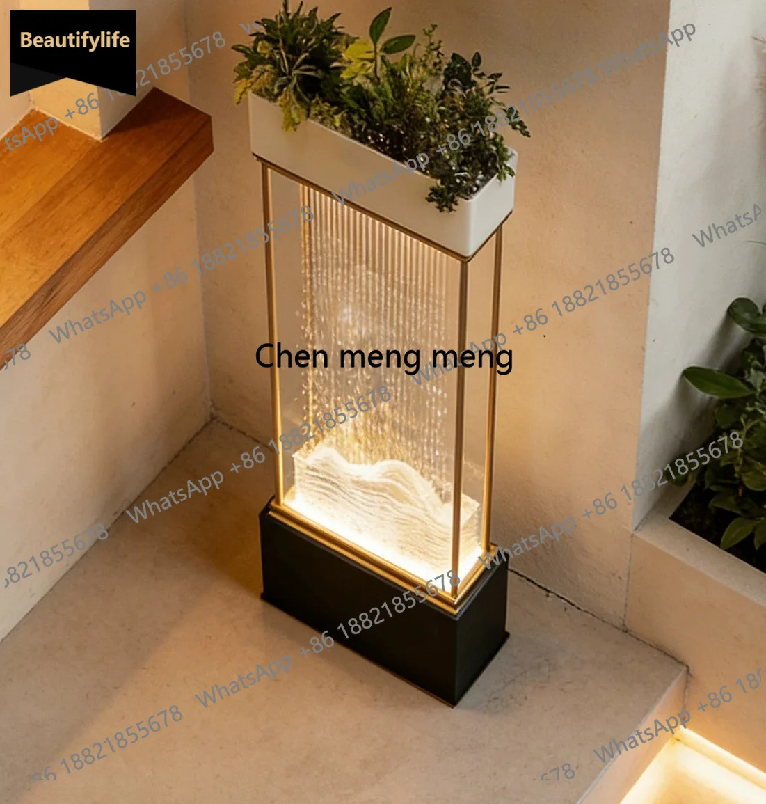 b567 Modern feng shui curtain wall floor-to-ceiling ornament housewarming gift water feature lamp living room entrance advanced
b567 Modern feng shui curtain wall floor-to-ceiling ornament housewarming gift water feature lamp living room entrance advanced