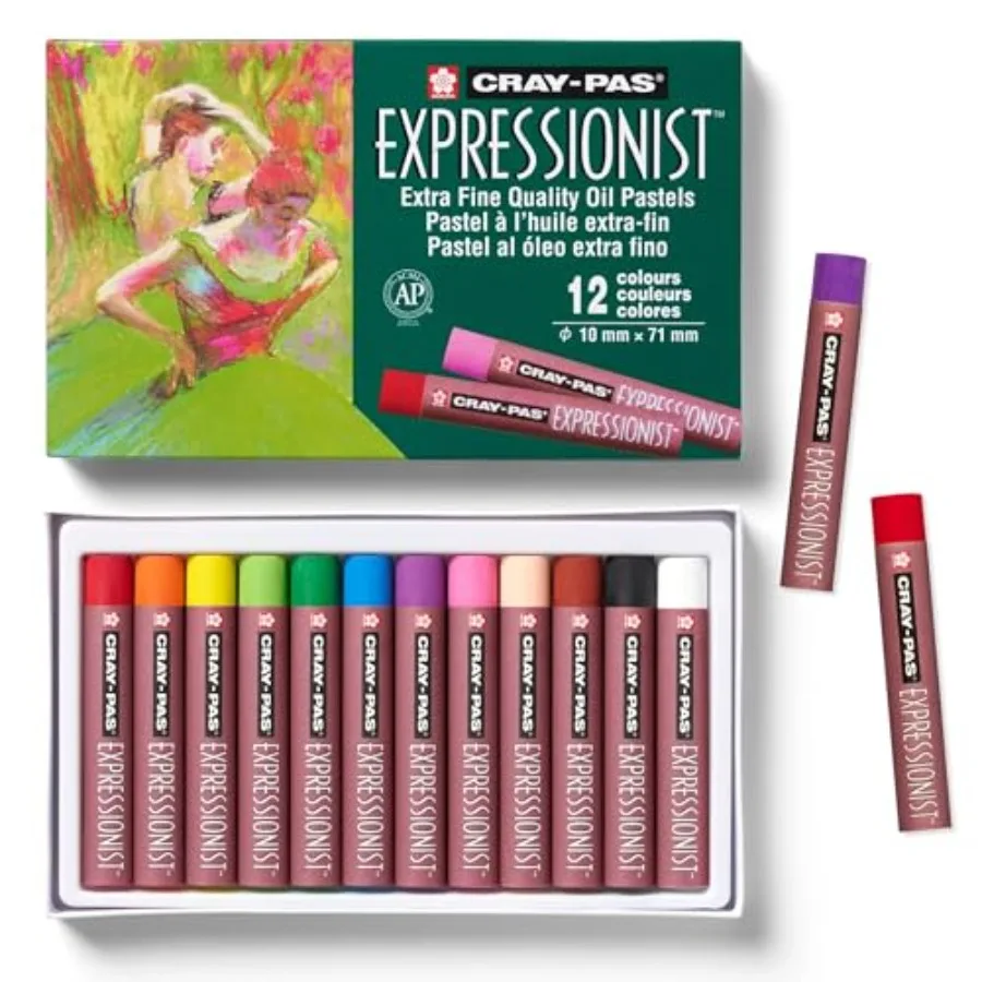 XLP12 12-Piece Cray-Pas Expressionist Assorted Color Oil Pastel Set, Multicolor, 12 Color Set
XLP12 12-Piece Cray-Pas Expressionist Assorted Color Oil Pastel Set, Multicolor, 12 Color Set
