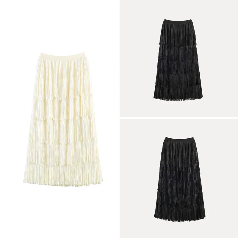 Fashionable Handmade Tassel Elastic Waist Skirt Women's Summer 2026 New Arrival A-Line Skirt Standard Fit ZADATA
Fashionable Handmade Tassel Elastic Waist Skirt Women's Summer 2026 New Arrival A-Line Skirt Standard Fit ZADATA