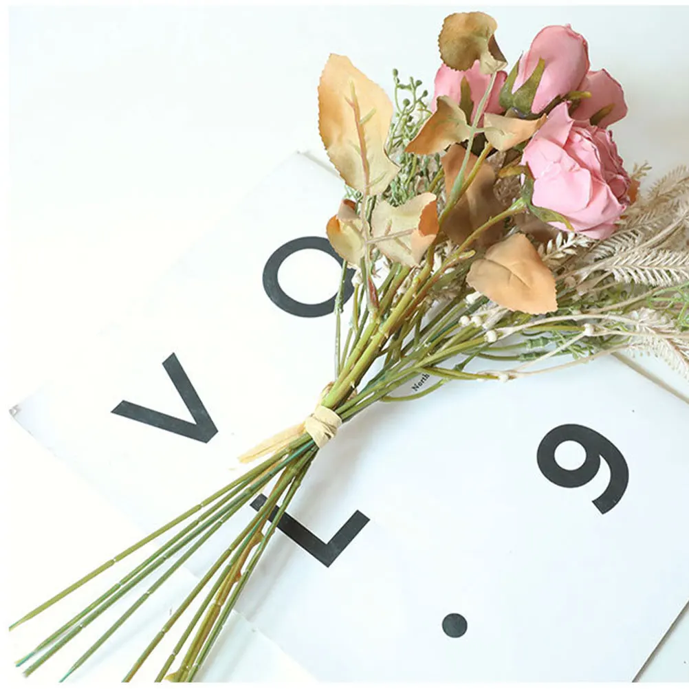 Lifelike Simulation Flower Fake Rose Bouquets Decor Fine Craft Artificial Plant for Home Gathering Theme Party Pink
Lifelike Simulation Flower Fake Rose Bouquets Decor Fine Craft Artificial Plant for Home Gathering Theme Party Pink