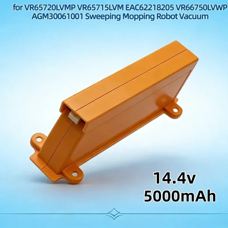 Sweeping Mopping Robot Vacuum Cleaner Battery–5000mAh Replacement for VR65720LVMP VR65715LVM EAC62218205 VR66750LVWP AGM30061001
Sweeping Mopping Robot Vacuum Cleaner Battery–5000mAh Replacement for VR65720LVMP VR65715LVM EAC62218205 VR66750LVWP AGM30061001