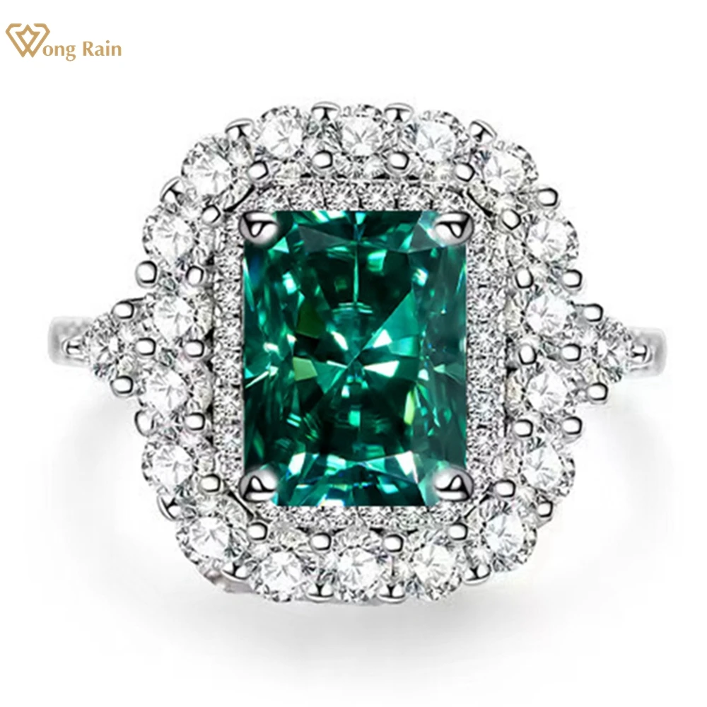 Wong Rain 925 Sterling Silver 3EX VVS1 Radiant Cut 3 CT Colorful Real Moissanite Diamonds Gemstone Engagement Rings Fine Jewelry
Wong Rain 925 Sterling Silver 3EX VVS1 Radiant Cut 3 CT Colorful Real Moissanite Diamonds Gemstone Engagement Rings Fine Jewelry