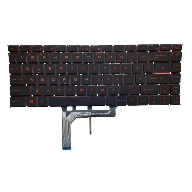 Новая клавиатура US для MSI GS65 GF63 GF63 8RC GF63 8RD GF63 тонкая 9SC красная подсветка
Новая клавиатура US для MSI GS65 GF63 GF63 8RC GF63 8RD GF63 тонкая 9SC красная подсветка