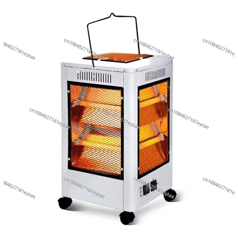 Small solar electric heater four-sided oven household energy-saving five-sided heating oven electric fan