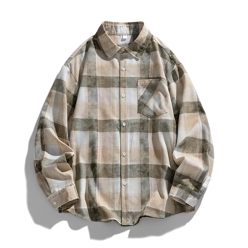 New Men Long Sleeved Shirt New Plaid Shirt Men's Summer New High-end and Handsome Shirt Loose and Thin Sun Protection Jacket
New Men Long Sleeved Shirt New Plaid Shirt Men's Summer New High-end and Handsome Shirt Loose and Thin Sun Protection Jacket
