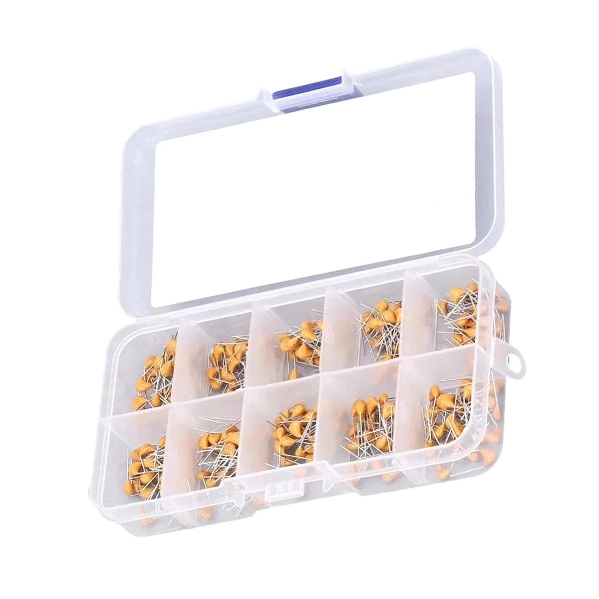 300pcs 10value 50v 10pf 20pf 30pf 47pf 56pf 68pf 100pf 1nf 10nf 100nf Multilayer Ceramic Capacitor Assortment Kit
300pcs 10value 50v 10pf 20pf 30pf 47pf 56pf 68pf 100pf 1nf 10nf 100nf Multilayer Ceramic Capacitor Assortment Kit