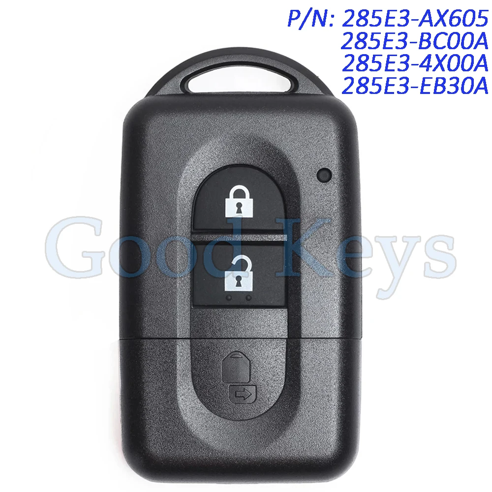 KEYECU 285E34X00A 285E3EB30A Smart Remote Key Fob for Nissan Xtrail Qashqai Pathfinder Micra Juke ID46/4D60 Chip 433MHz
KEYECU 285E34X00A 285E3EB30A Smart Remote Key Fob for Nissan Xtrail Qashqai Pathfinder Micra Juke ID46/4D60 Chip 433MHz