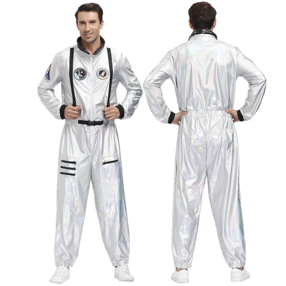 Astronaut Costume for Men Halloween Carnival Party Alien Spaceman Cosplay Outfits Jumpsuit
Astronaut Costume for Men Halloween Carnival Party Alien Spaceman Cosplay Outfits Jumpsuit