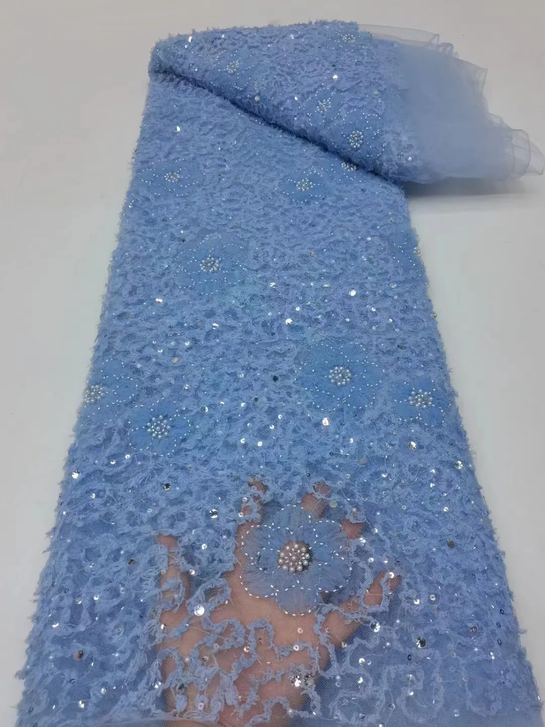 Luxury Heavy Beaded French Embroidery Groom Net Lace Fabric African Nigerian Sequins Fabric For Wedding Dress Party
Luxury Heavy Beaded French Embroidery Groom Net Lace Fabric African Nigerian Sequins Fabric For Wedding Dress Party