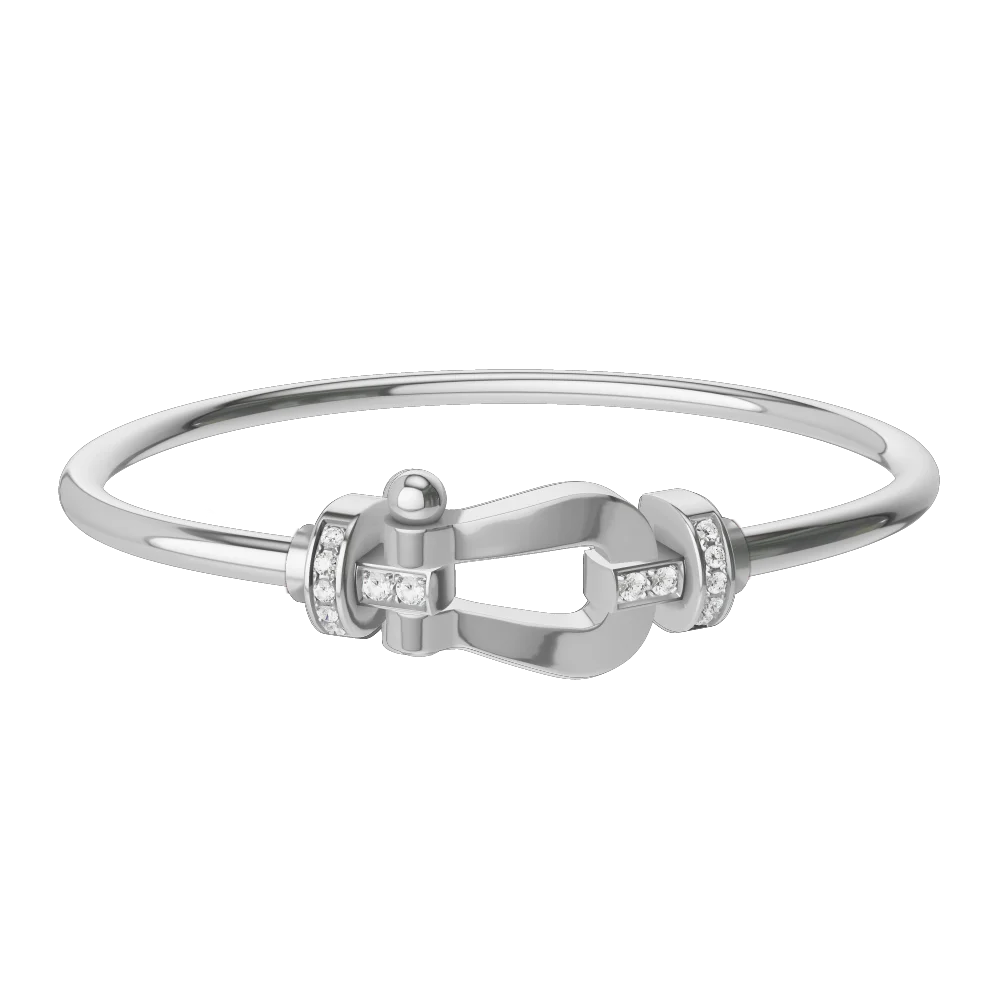 925 horse hoof bracelet, full diamonds, half diamonds, no diamonds, M-L size
925 horse hoof bracelet, full diamonds, half diamonds, no diamonds, M-L size