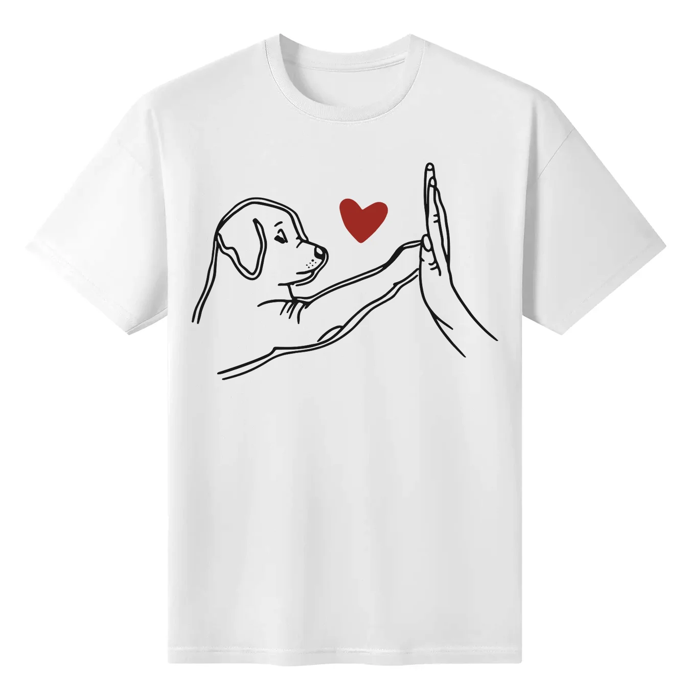 Fun Dog High Five and Heart Printed Women's T-shirt Fashion Summer O-neck Harajuku Top Tee Casual Short Sleeved Female Clothing
Fun Dog High Five and Heart Printed Women's T-shirt Fashion Summer O-neck Harajuku Top Tee Casual Short Sleeved Female Clothing
