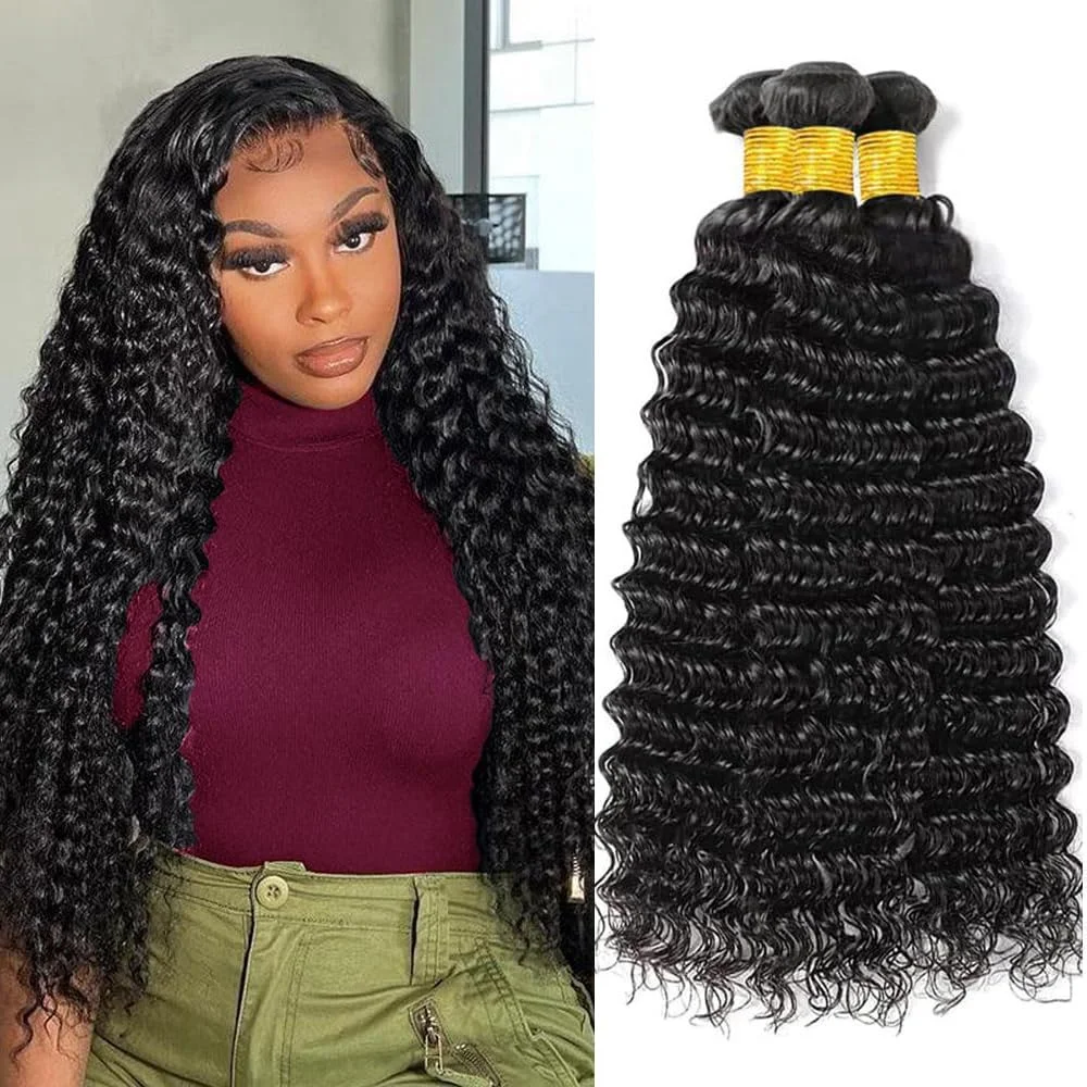 Deep Wave Human Hair Bundles Curly Hair Weaving 30 40 Inch Natural Human Hair Remy Loose Deep Wave Hair 1 3 4 Bundles
Deep Wave Human Hair Bundles Curly Hair Weaving 30 40 Inch Natural Human Hair Remy Loose Deep Wave Hair 1 3 4 Bundles
