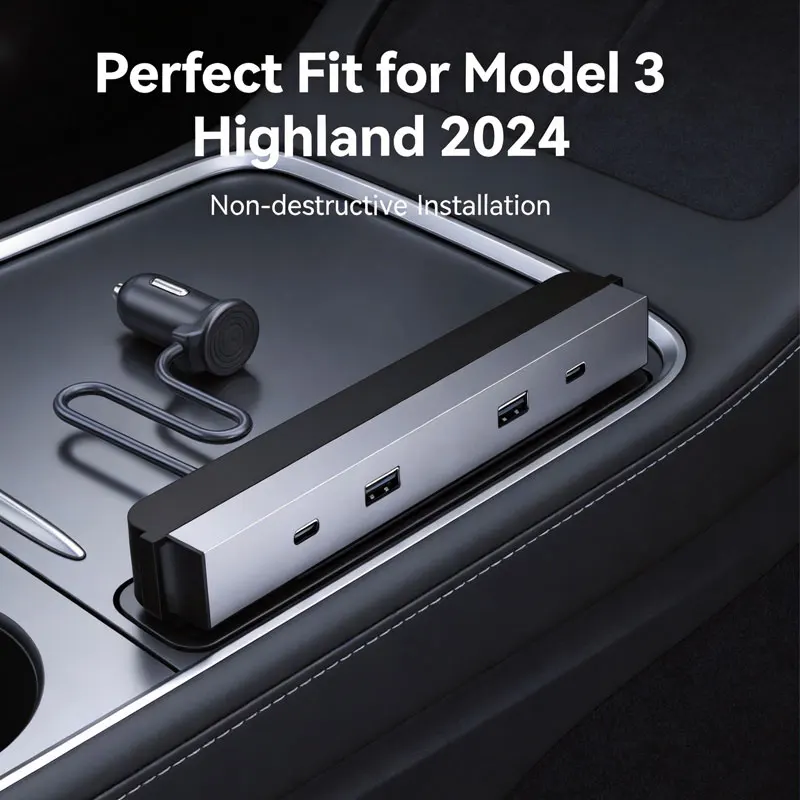 Central Control 65W Type-C USB HUB Fast Charging Expansion Dock for Tesla Model Y Launch Juniper 2025 Model 3 Highland 2024-2026
Central Control 65W Type-C USB HUB Fast Charging Expansion Dock for Tesla Model Y Launch Juniper 2025 Model 3 Highland 2024-2026