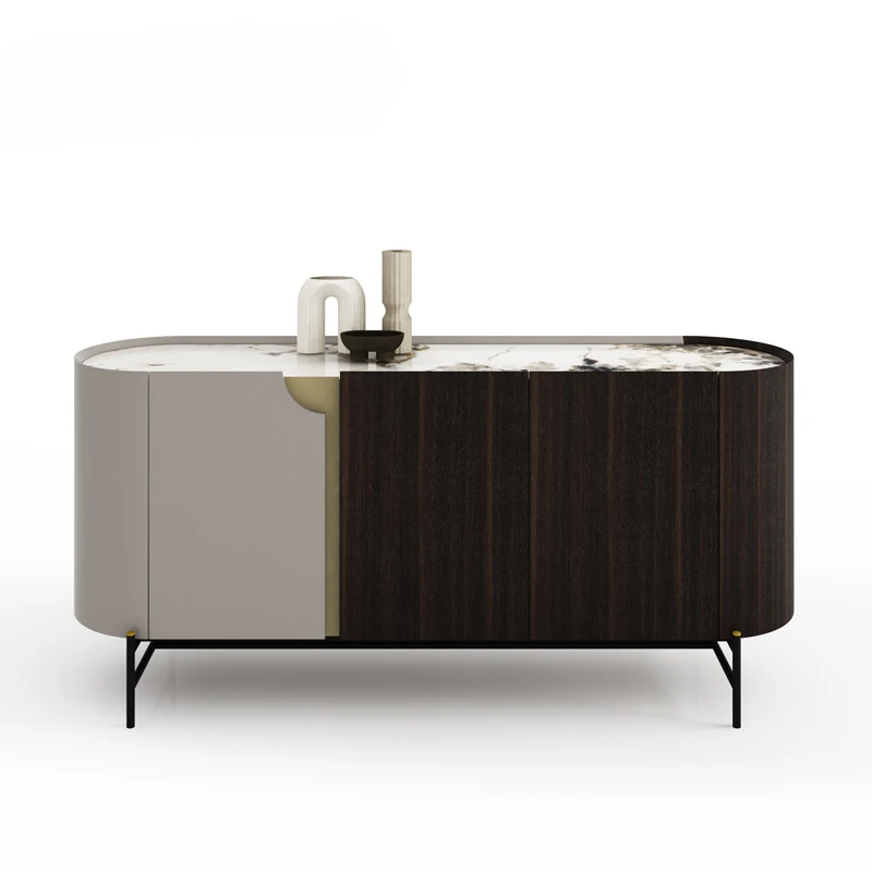 Light luxury foyer cabinet/rock panel surface+smoked wood veneer/modern storage dining edge
Light luxury foyer cabinet/rock panel surface+smoked wood veneer/modern storage dining edge