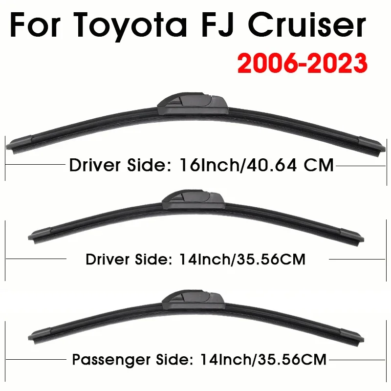 For Toyota FJ Cruiser 2006-2023 14"+16"+14" Car Wiper Blade Front Wipers Windscreen Auto KAWOO Wiper Blades
For Toyota FJ Cruiser 2006-2023 14"+16"+14" Car Wiper Blade Front Wipers Windscreen Auto KAWOO Wiper Blades