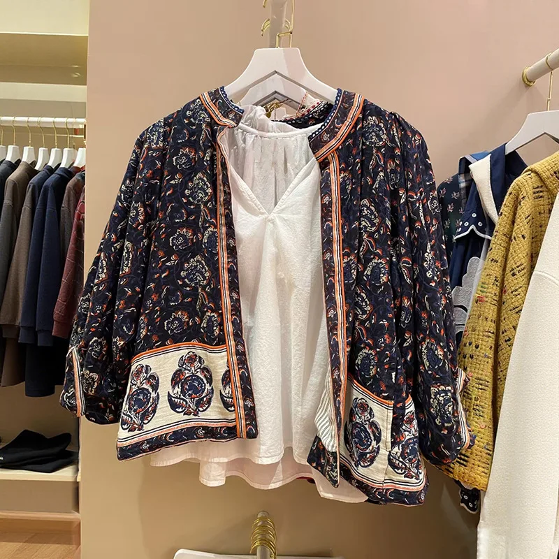 Withered 2026 Spring/summer Lanxin Retro Printed Loose Round Neck Comfortable Short Coat Without Buckle
Withered 2026 Spring/summer Lanxin Retro Printed Loose Round Neck Comfortable Short Coat Without Buckle