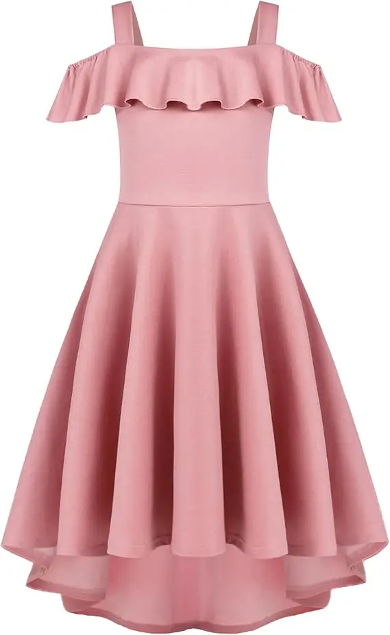 Snvdzo Flower Girls Off Shoulder Flutter Sleeve Midi Swing Dress With Pocket For Wedding Birthday Evening Party Prom Banquet
Snvdzo Flower Girls Off Shoulder Flutter Sleeve Midi Swing Dress With Pocket For Wedding Birthday Evening Party Prom Banquet