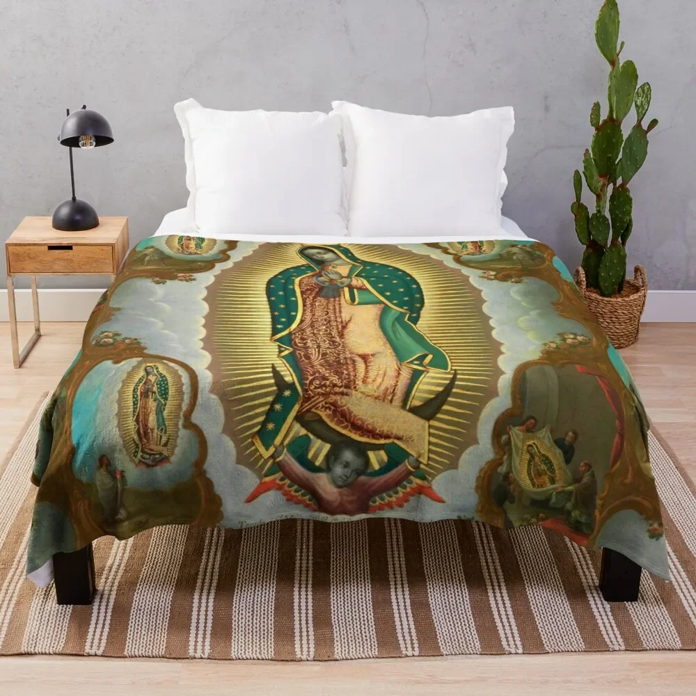 La Guadalupana - Virgin of Guadalupe On view at The Met Gallery 749 Throw Blanket Reusable Durable Soft Blanket for All Seasons
La Guadalupana - Virgin of Guadalupe On view at The Met Gallery 749 Throw Blanket Reusable Durable Soft Blanket for All Seasons