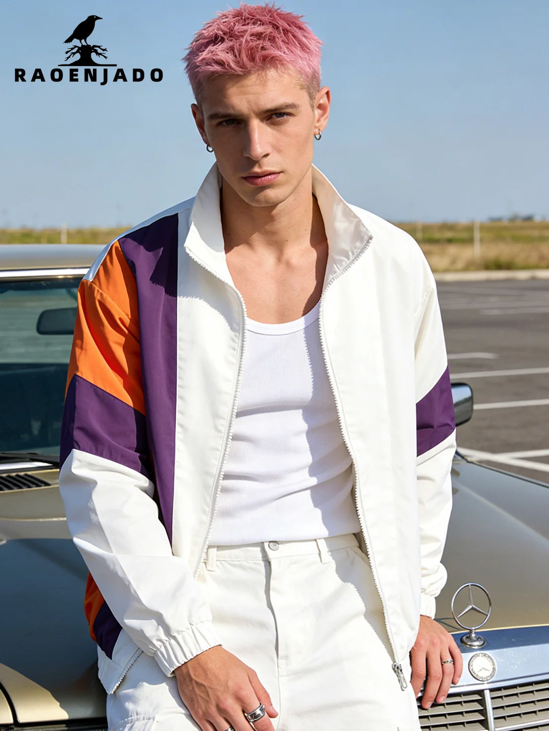 Men's Casual Jacket Lightweight Colorblock Zip-Up Coat Sporty Streetwear Outerwear with Breathable Mesh Lining and Elastic Cuffs
Men's Casual Jacket Lightweight Colorblock Zip-Up Coat Sporty Streetwear Outerwear with Breathable Mesh Lining and Elastic Cuffs