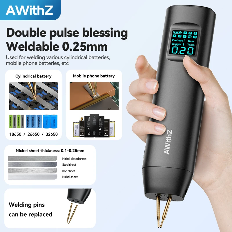 2026 new portable handheld battery spot welder with 90 adjustable gears for 18650 welding 2m iron stainless steel
2026 new portable handheld battery spot welder with 90 adjustable gears for 18650 welding 2m iron stainless steel
