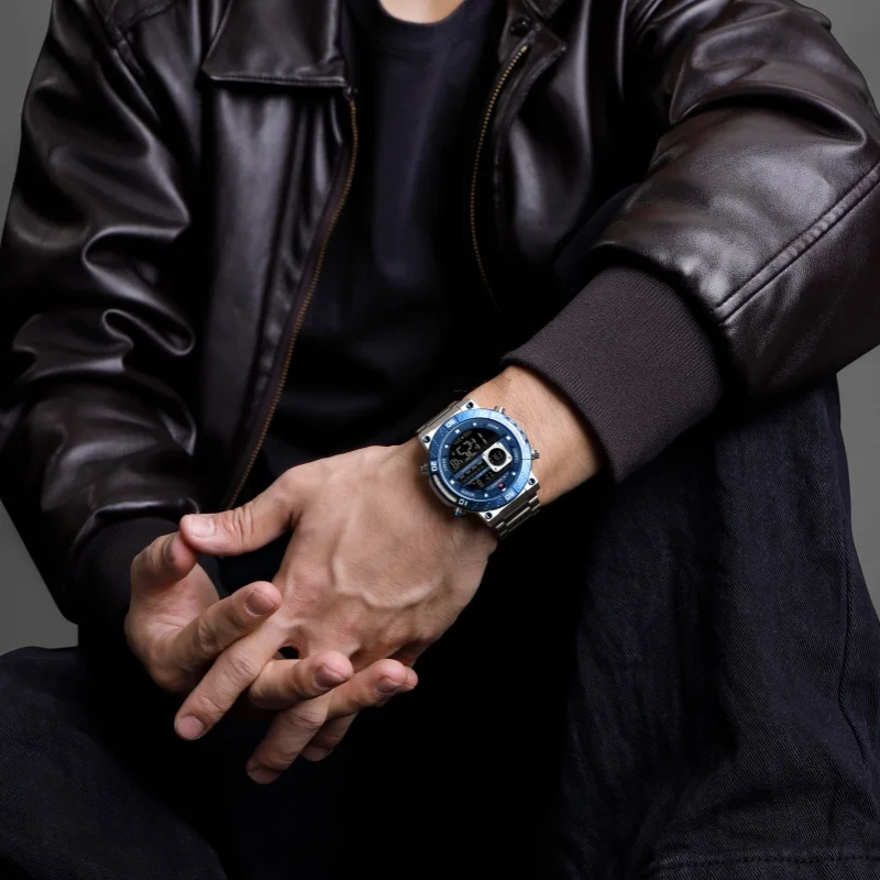 NAVIFORCE 9241S Electronic Watches for Man Fashion Calendar Week Waterproof Stainless Steel Strap Casual Sport Men Digital Watch
NAVIFORCE 9241S Electronic Watches for Man Fashion Calendar Week Waterproof Stainless Steel Strap Casual Sport Men Digital Watch