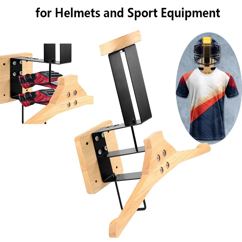 Wood Motorcycle Helmet Holder Wall Mount Hook Display Rack for Sports Equipment Storage Organizer Stand for Home Gym
Wood Motorcycle Helmet Holder Wall Mount Hook Display Rack for Sports Equipment Storage Organizer Stand for Home Gym