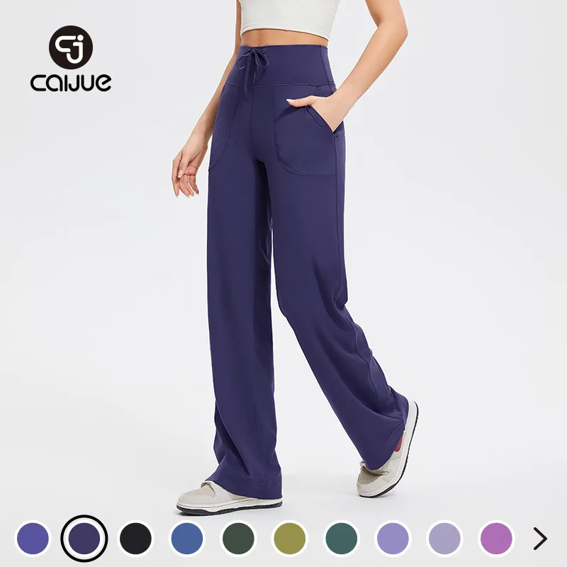 Caijue Leica Brushed Fitness Pants for Women with Pockets High Waist Straight Leg Draped Pants Loose Wide Leg Yoga Pants
Caijue Leica Brushed Fitness Pants for Women with Pockets High Waist Straight Leg Draped Pants Loose Wide Leg Yoga Pants