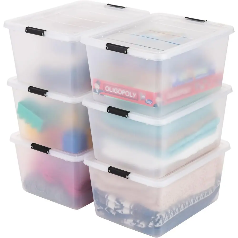 6-Pack High-Capacity Clip Boxes with Lids, 32 Quart Storage Bins for Art, Writing, Home, Office, and Classroom Organization
6-Pack High-Capacity Clip Boxes with Lids, 32 Quart Storage Bins for Art, Writing, Home, Office, and Classroom Organization
