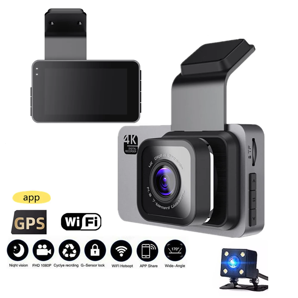 Автомобильный видеорегистратор Wi-Fi Full HD 1080P, видеорегистратор с камерой заднего вида, видеорегистратор с черным корпусом и функцией ночного видения, Автомобильный видеорегистратор, автомобильная камера, GPS-трекер
Автомобильный видеорегистратор Wi-Fi Full HD 1080P, видеорегистратор с камерой заднего вида, видеорегистратор с черным корпусом и функцией ночного видения, Автомобильный видеорегистратор, автомобильная камера, GPS-трекер