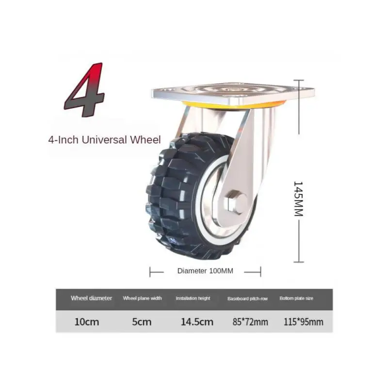 1 Pcs 4 Inch Universal Wheel Dust Proof Polyurethane Caster Flat Car Trolley Pulley
1 Pcs 4 Inch Universal Wheel Dust Proof Polyurethane Caster Flat Car Trolley Pulley