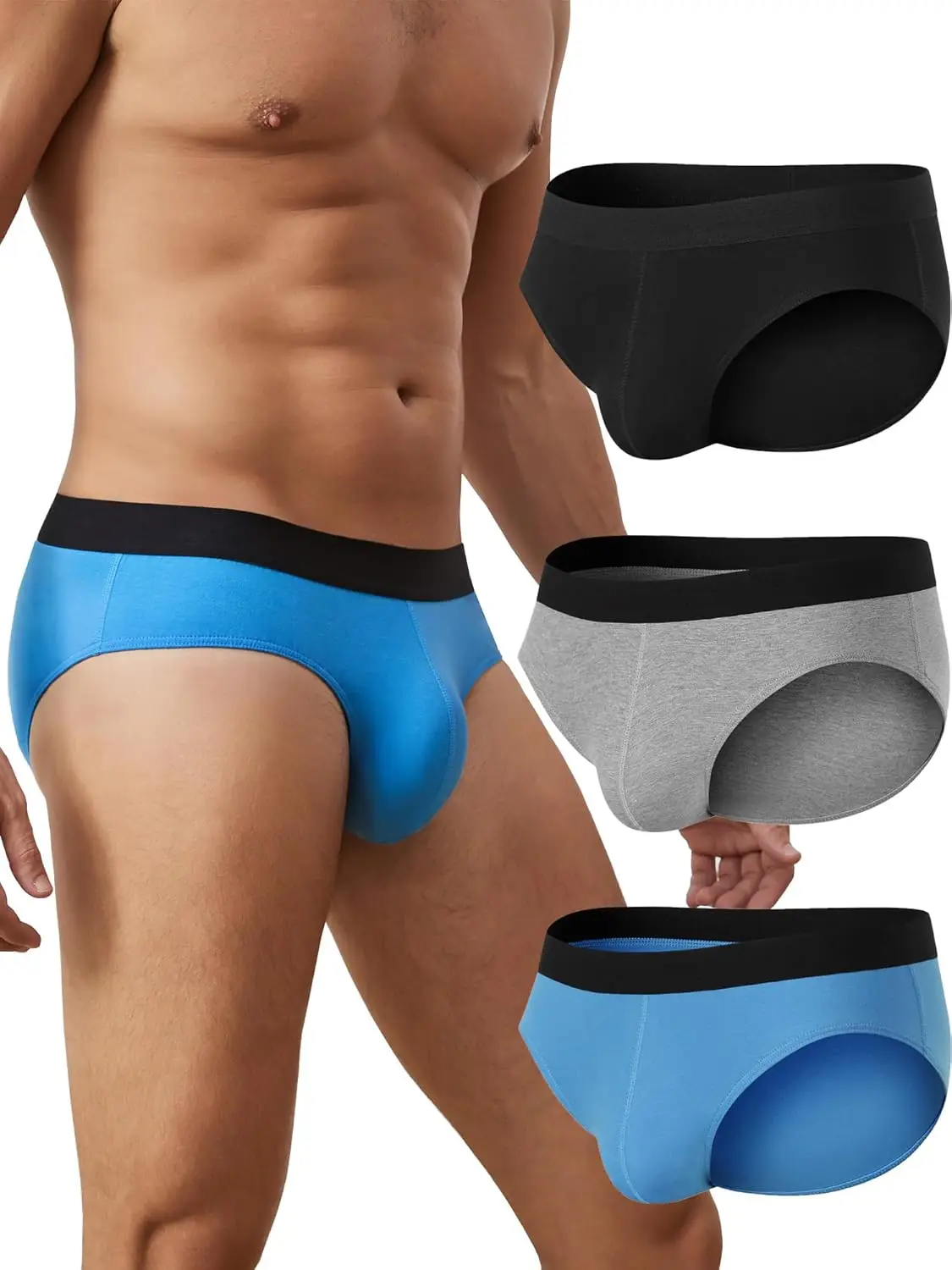 Cotton Low-Rise Briefs for Men, 3-Pack Stretch Comfort Underwear
Cotton Low-Rise Briefs for Men, 3-Pack Stretch Comfort Underwear