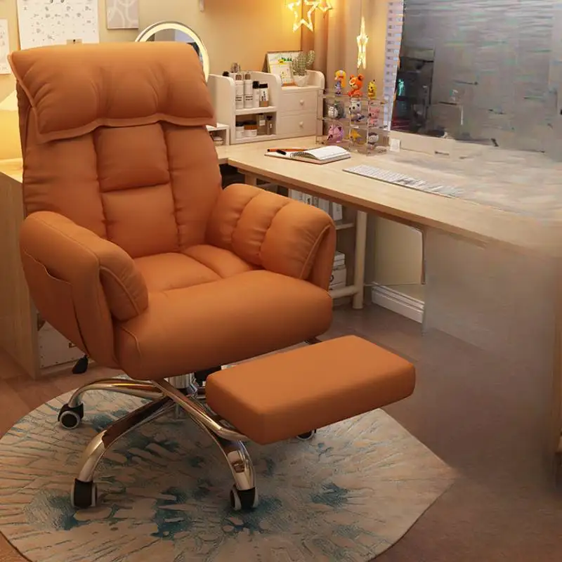 Design Computer Office Chair Rotating Waterproof Luxury Lazy Office Chair Recliner Bedroom Comfy Sillas De Oficina Furniture
Design Computer Office Chair Rotating Waterproof Luxury Lazy Office Chair Recliner Bedroom Comfy Sillas De Oficina Furniture